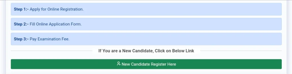 CUET UG 2024 New Candidate Registration Button