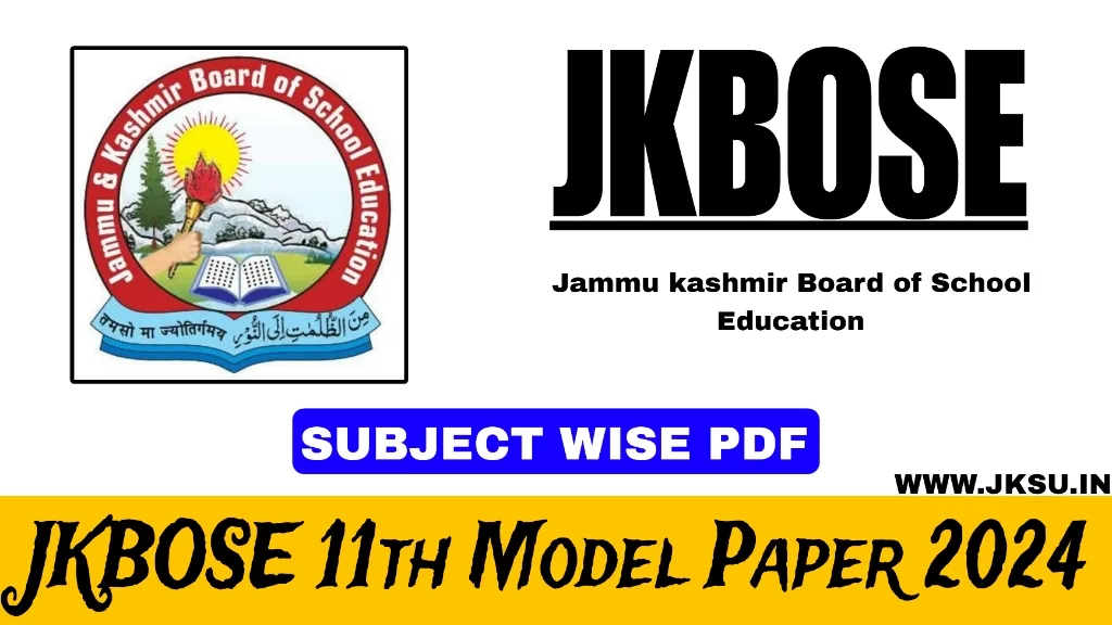 JKBOSE 11th Model Paper 2024