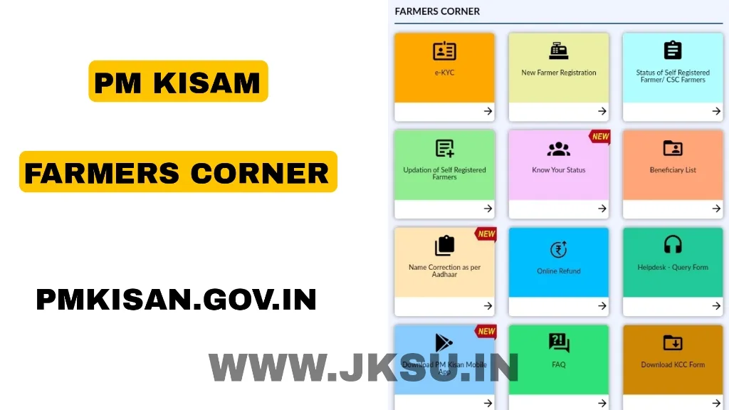 Pm Kisan Farmers Corner All Options