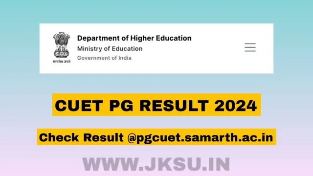 CUET PG Result 2024 Out
