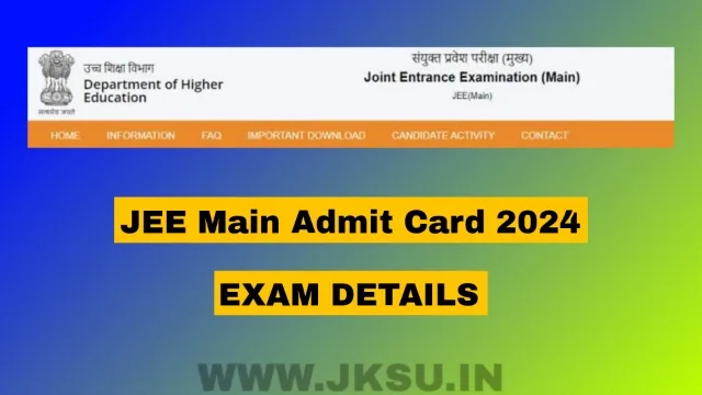 JEE Main Session 2 Admit Card 2024