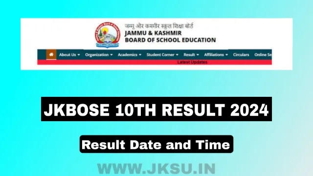 Jkbose 10th result date and time