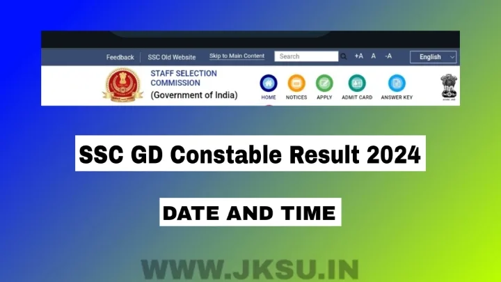 SSC GD Constable Result 2024 Date and Time