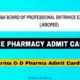 JKBOPEE B Pharma D Pharma Admit Card 2024