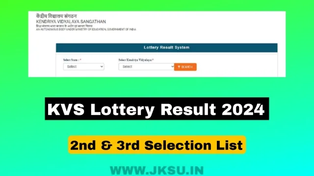 KVS Lottery Result 2024