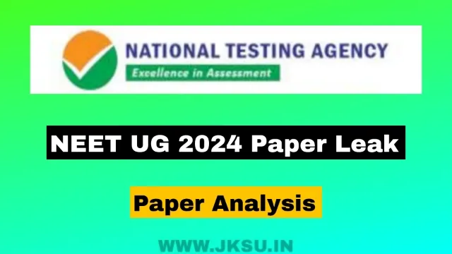 NEET UG 2024 Paper Leak