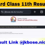 JK Board Class 11th Result 2024