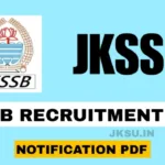 JKSSB Recruitment 2024