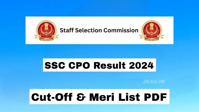 SSC CPO Result 2024