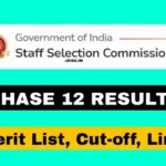 SSC Phase 12 Result 2024
